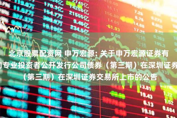 北京股票配资网 申万宏源: 关于申万宏源证券有限公司2025年面向专业投资者公开发行公司债券（第三期）在深圳证券交易所上市的公告